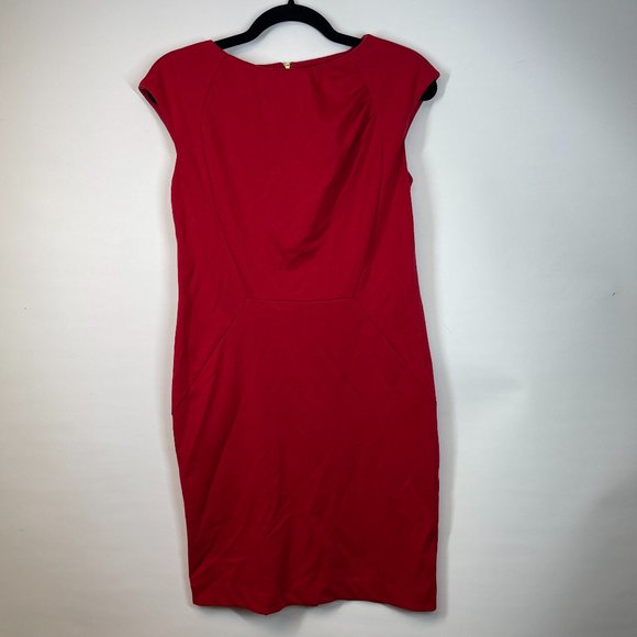 The Limited Women's Red Cap Sleeve Fit & Flare Knee Length Dress Size 4 - Picture 1 of 4